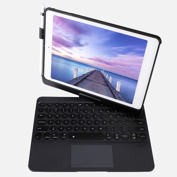 360° Roterande Fodral 7 Färger Bakgrundsbelyst Trådlöst Bluetooth Tangentbord för iPad Air2 Pro 9.7