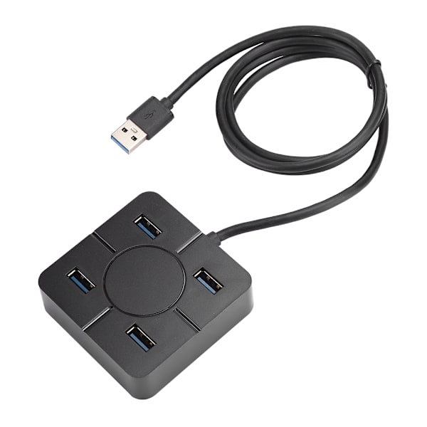 Hubb USB3.0 Splitter 4-i-1 Dockingstation 4-Port Flerfunktionell Laptop Tillbehör för Expansion