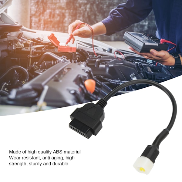 6-nastainen diagnostiikkaliitinkaapeli OBD-diagnostiikka-adapterin korvaava Delphi-moottoripyörälle