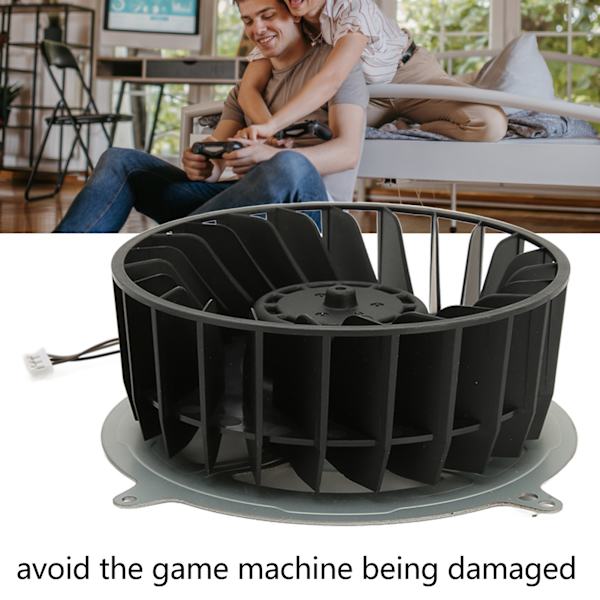 Intern køleventilator til PS5 DC 12V 2.15A 23 blade universel udskiftningskøleventilator til Playstation 5-konsoller