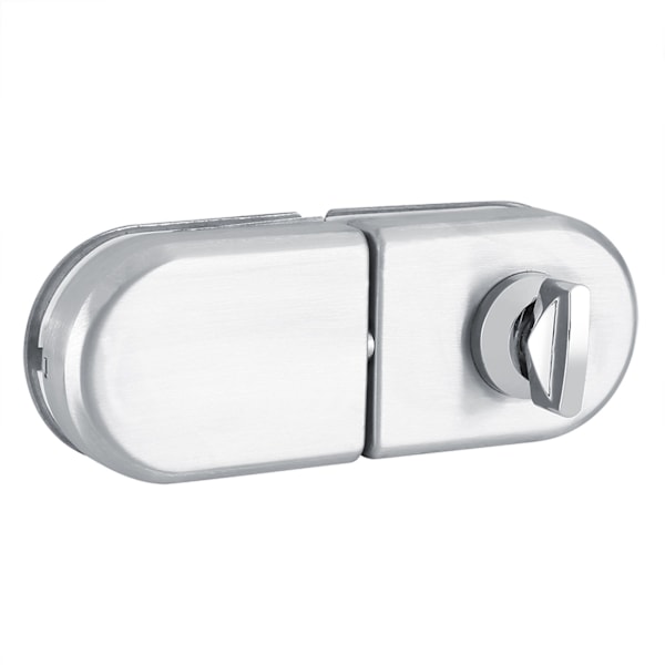 Rustfrit stål 10~12mm glasdørslås drejeknap åben/lukke hjem hotel badeværelse brug