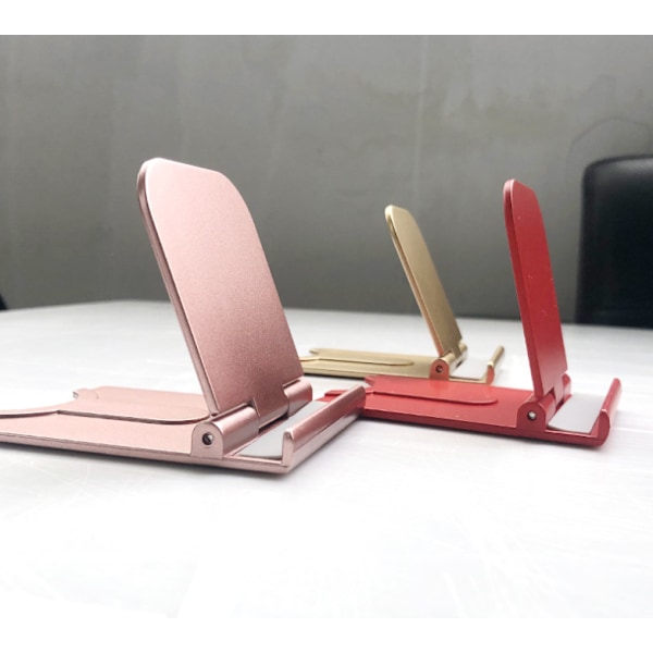 Halkfri Gummikudde Ställ för Smartphones & Tablets, Portabel Design med Hållbar Aluminiumbas, 360 Graders Rotation för Optimal Visning