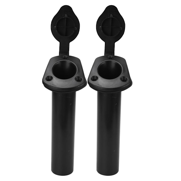 2 stk. Flush Mount Fiskebåd Stangbeslag Med Hætte Dæksel 44mm Universal Fit til Kajak Kano Holdere