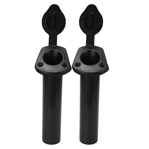 2 stk. Flush Mount Fiskebåt Stangbrakett Med Lokkdeksel 44mm Universal Passform for Kajakk Kano Holdere