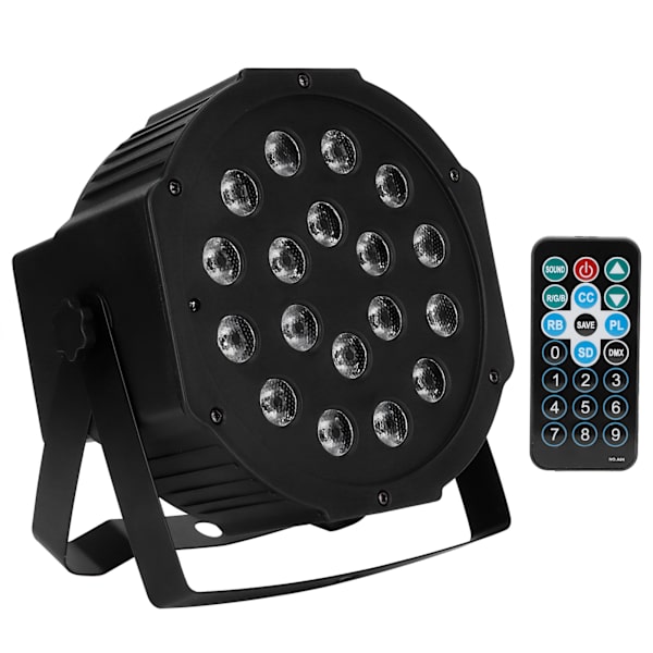 18LED Chip Scenelys RGB Lydstyring Lys til DJ Klub Bar