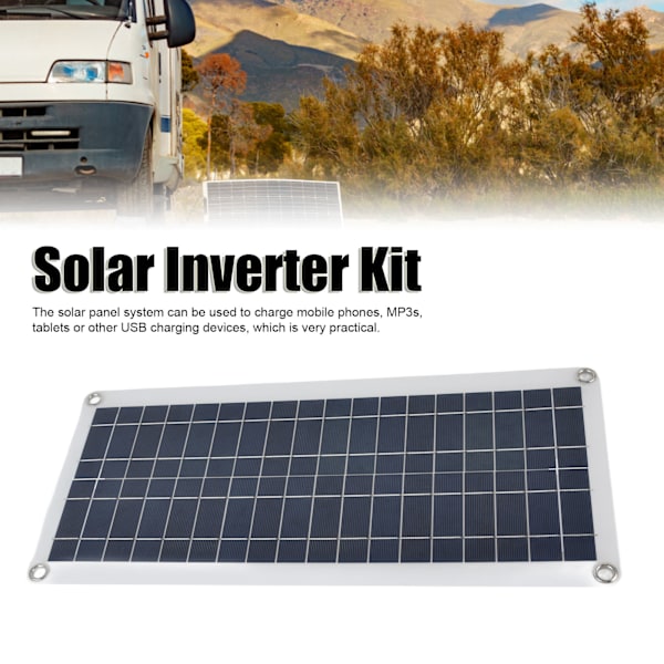 Solcellsladdare, 12V Batteriladdare med Vattentät Solpanel för Pålitlig Strömförsörjning Under Utomhusäventyr