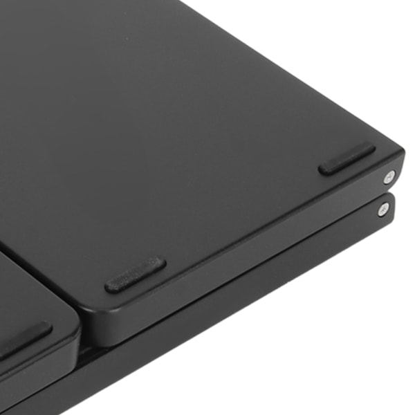 Bluetooth Tangentbord Trippelfällbart Flera Enhetsanslutningar Trådlöst Tangentbord för Laptop Surfplatta Telefon Svart