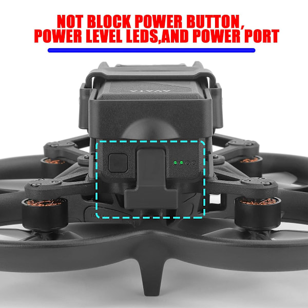 Batterisäkerhetslås för DJI Avata FPV, Lättvikt, Mjuk Silikonkudde Säkerställer Repfri Hantering