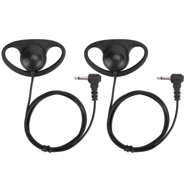 2PCS Mobiltelefon 3,5 mm Stor Högtalare Öronhängande Headset Lyssna Endast Hörlurar utan Mikrofon