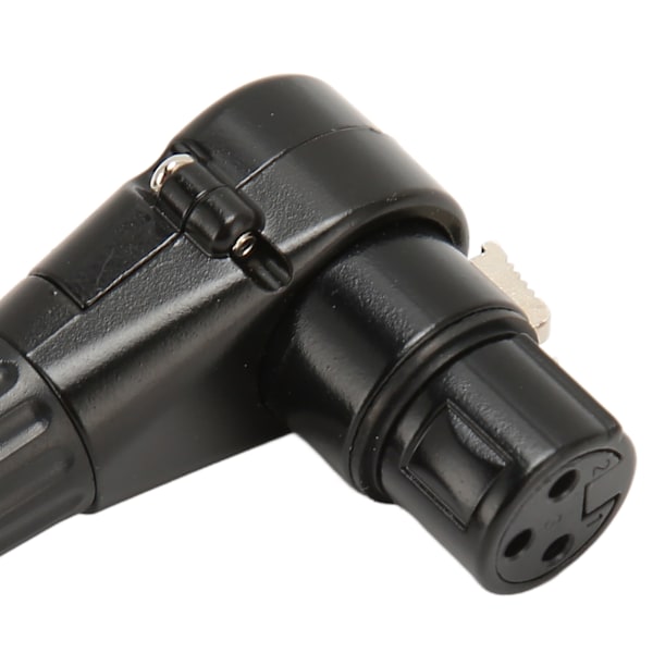 XLR-uros naar 90 graden vrouwelijke microfoon kabel 3-pins verzilverde OFC geleider XLR microfoon gebalanceerde kabel 4,9ft