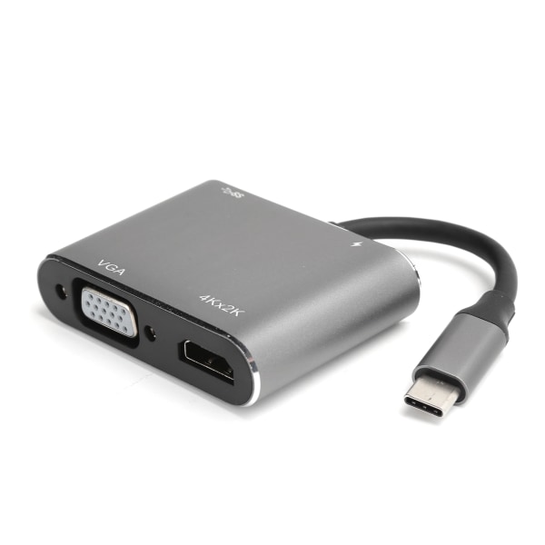 Tyyppi C - HD Multimedia Interface VGA USB3.0 USB-C -telakka-asema 4-in-1 USB-C -muunnin 4K