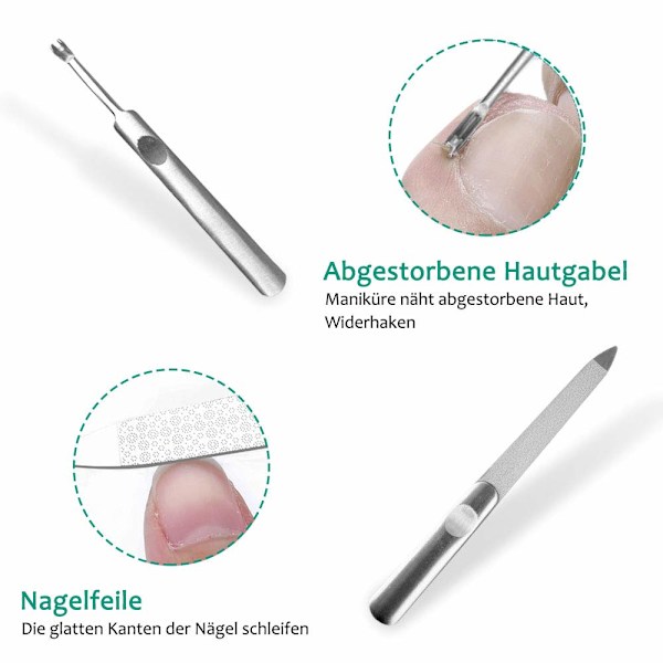 Tångset för tånaglar, nagelsax, nageltång, för tjocka, djupa, hårda, inåtväxande tånaglar och fingernaglar, nagelklippare, precisionstång för tånaglar,