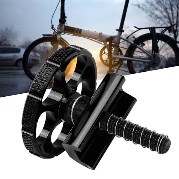 Taitettava polkupyörä alumiininen sarana C-solki CNC-integroitu Brompton-taitettavaan polkupyörään musta