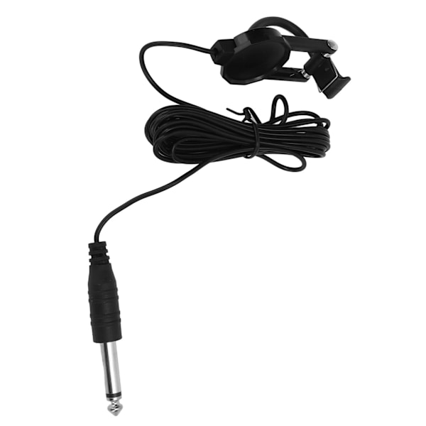 Violin Pickup Clip On Design 1/4in Jack Eliminerer Støj Violin Pickup Tilbehør Sort 2.5m Kabel