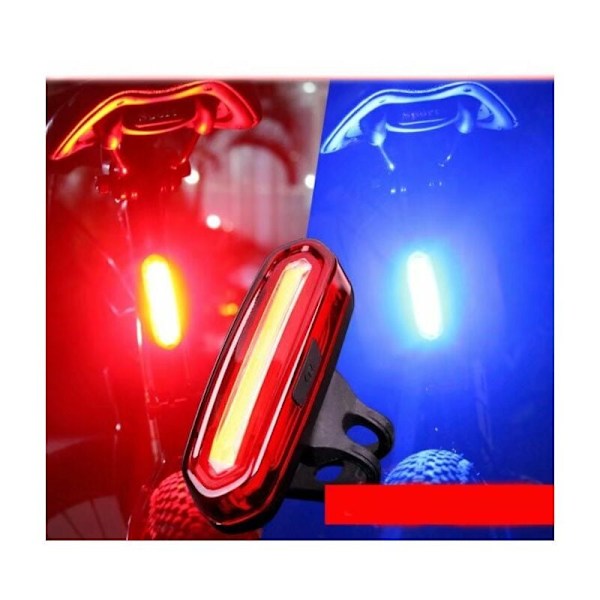 Cykellampa Bak, 6 Lägen Mångsidighet, USB Uppladdningsbar Med Super Stark LED, Enkel Installation För Cyklar Och Hjälmar, Vattentät Klass IPX6