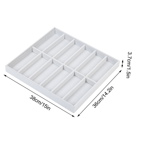 12 Gitter Solbriller Opbevaringsboks Briller Etui Organizer Smykker D