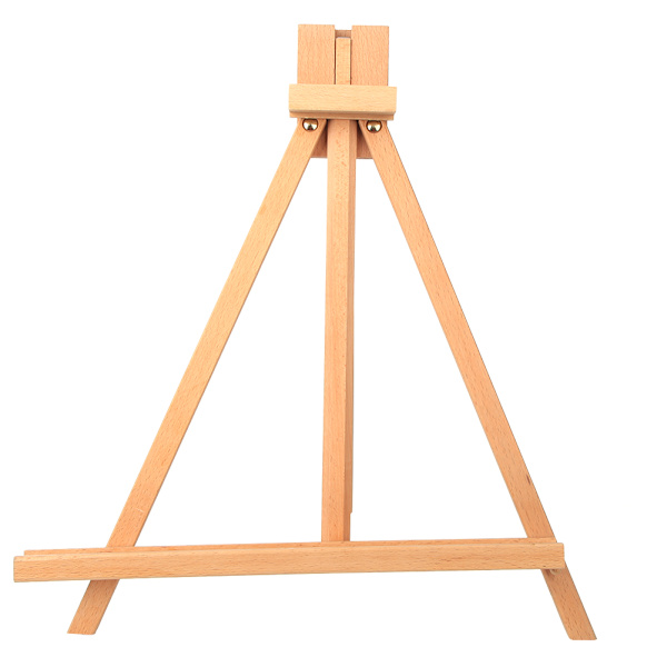 Liten bordstaffeli i bøk - Stativ for skrivebord, bryllupsbilder, fotodisplay, dekorasjon og kunstutstyr