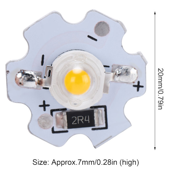 25 st 5V LED-chips 200LM 3W hög effekt LED-lampor pärlor för DIY belysningsarmaturer
