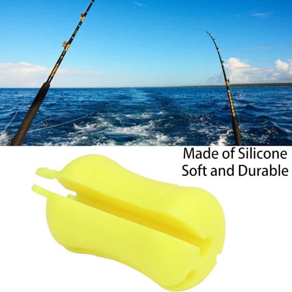 Fiske Stang Festet Ball Fiske Stang Stropper Tilbaketrekning Stang Enhet Fiske Stang Klipp for Båt Fiske Supplie Gul