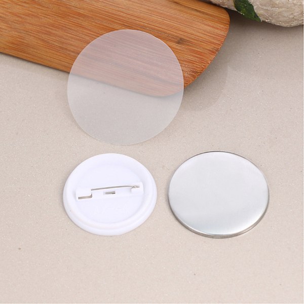 100 stk. badgefilm i PVC-materiale, mønsterbeskyttelse, bred anvendelse, transparent badgebeskyttelsesfilm 58MM
