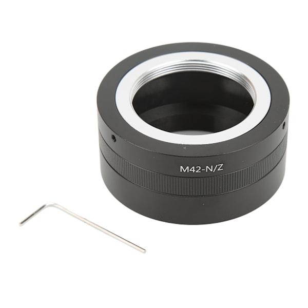 Adapterring i aluminiumlegering for M42-objektiv til Nikon Z-monteringsserie fullformatkamera