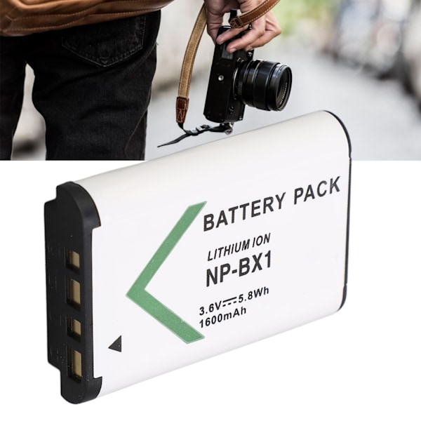 NP BX1 batteri 3,6V 1600mAh NP BX1 lithium-ion batteri til Cyber Shot DSC HX RX1 RX1R II RX100 FDR X3000 HDR AS50 AS300 ZV 1 digitalkamera