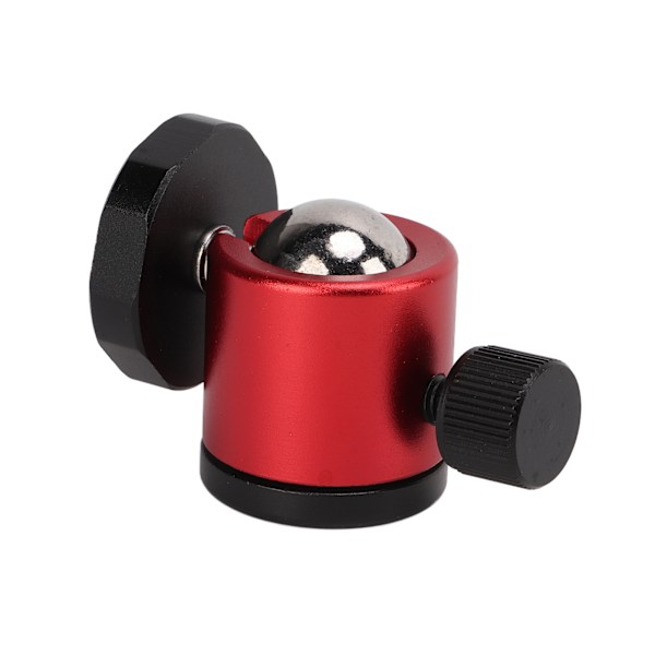 Tripod kulledshuvud kameramontering aluminiumlegering 360° roterande universell för stativ SLR-kamera röd
