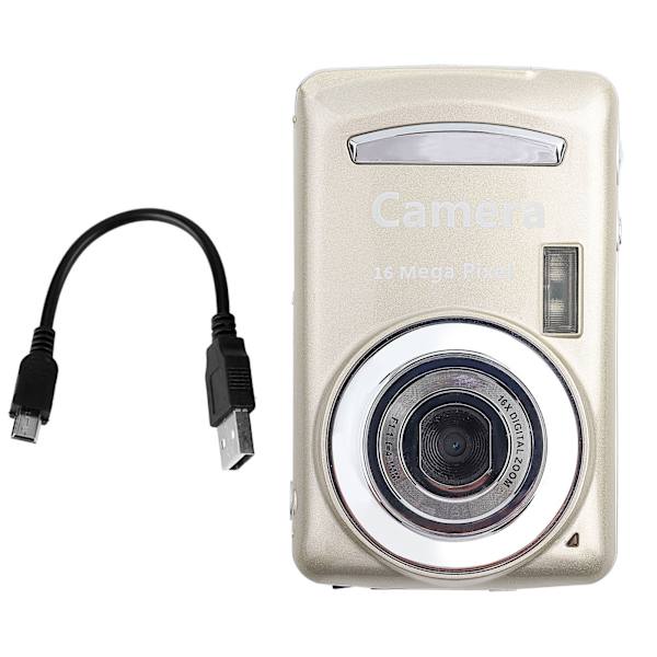 Mini ulkoilukäyttöön tarkoitettu 16MP 720P 30FPS 4X zoom HD digitaalinen videokamera kulta