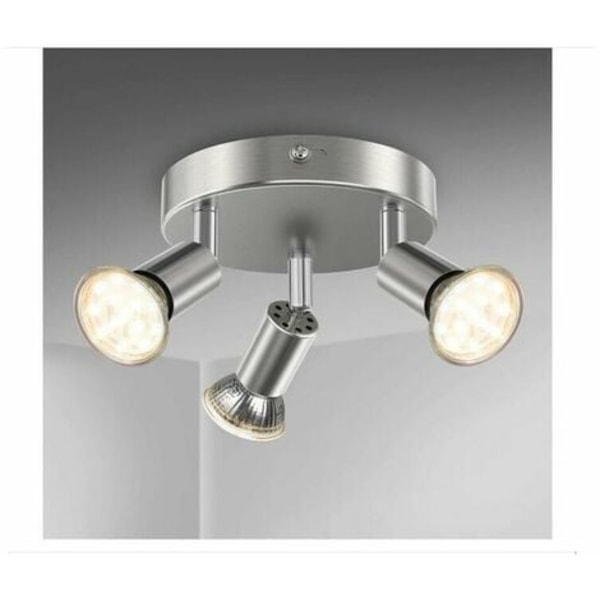 Bad Taklampe Led Belysning Bad Taklampe Krom 3 Justerbare Spotter Ip44 Gu10 Litzee Bad Taklampe