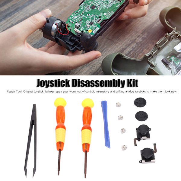 Joystick-purkusetti 12 in 1, korvaava ohjainhuoltosetti Switch-ohjaimelle