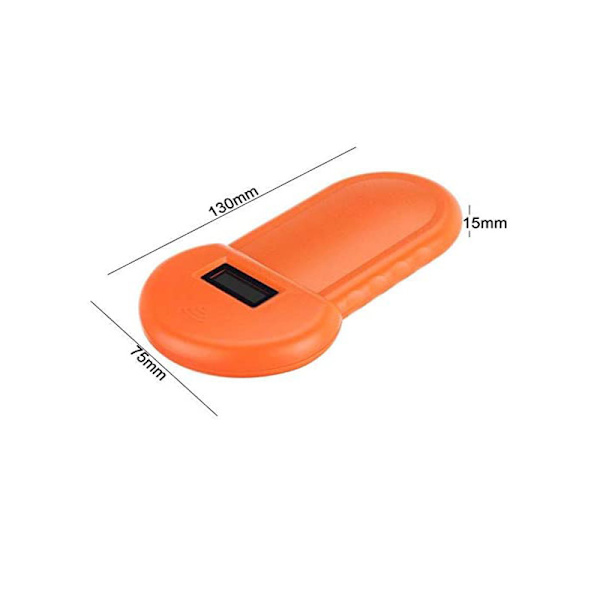 Djurchipsläsare, djurchipsläsare för hund, mikrochips handhållen djurskanner, djur-ID-läsare, inbyggd summer, USB laddning, för husdjur
