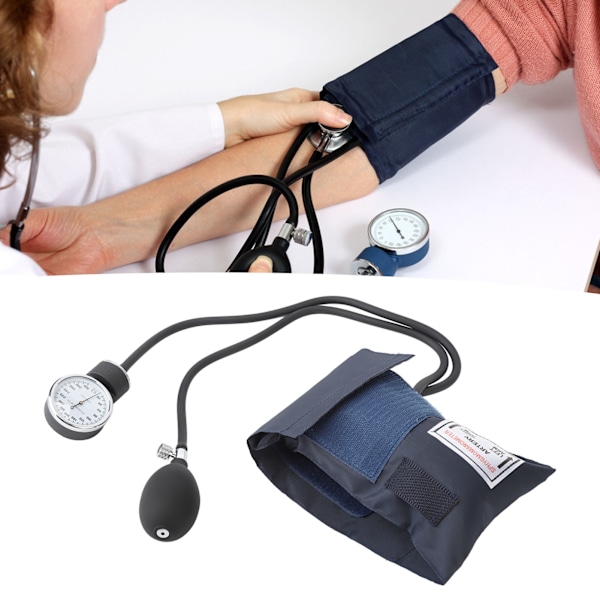 Sphygmomanometer Manuelt Blodtryksapparat Professionelt Nødudstyr til Førstehjælp med Bæretaske