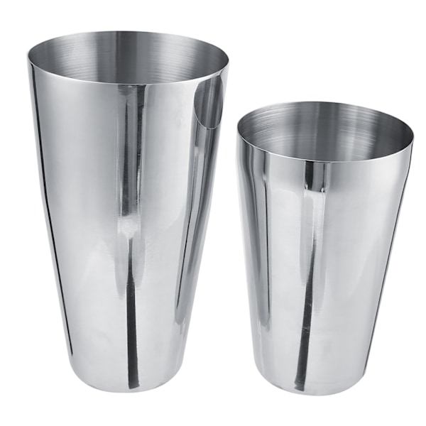 Rustfrit stålkrus til cocktails, shaker-sæt til blanding og servering af drikkevarer (800/600 ml)