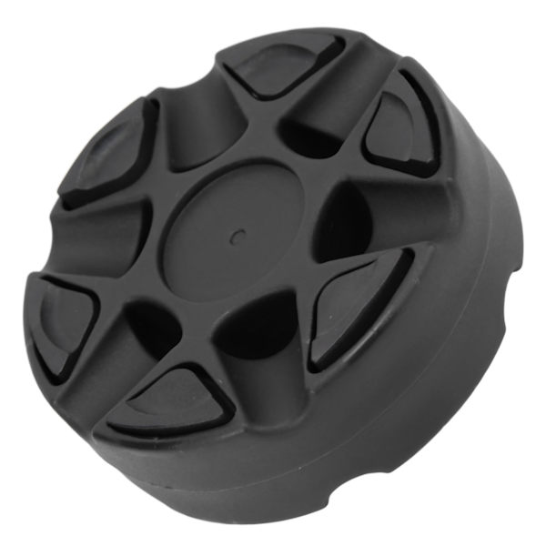 Ishockeypuck med tät textur, blank och platt, lättglidande plastpuck för daglig skridskoträning