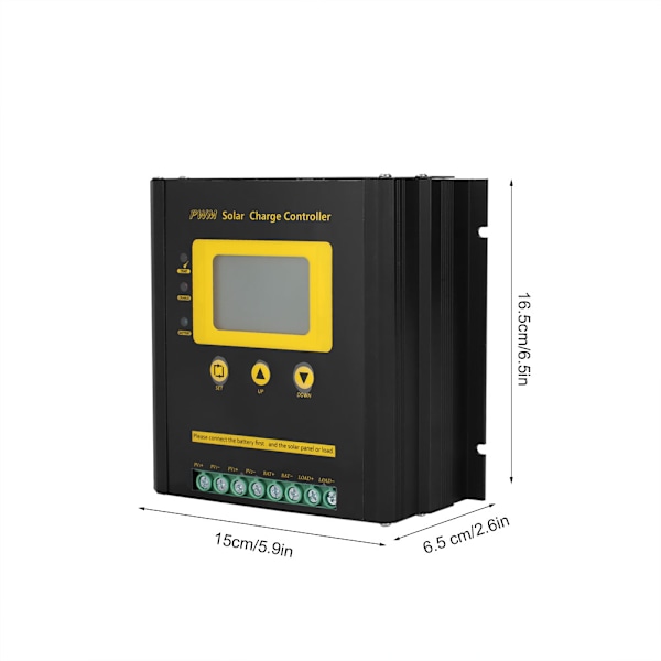 Justerbar PWM Intelligent Solenergi Regulator Ladnings- og Utladningsmaskin Kontroller 48V