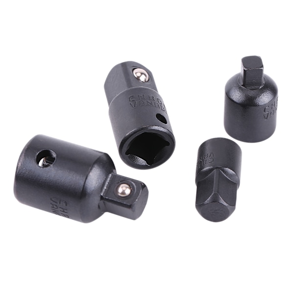 4 stk. Soppadaptersett 1/2\", 3/8\", 1/4\" Soppnøkkeladaptere