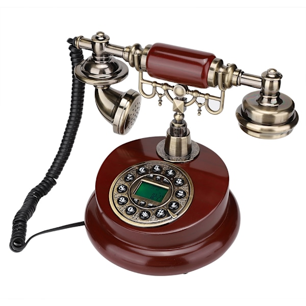 MS-6100B Europæisk Retro-stil Trykknap Telefon Dial Desk Phone Hjemmeindretning Klassisk