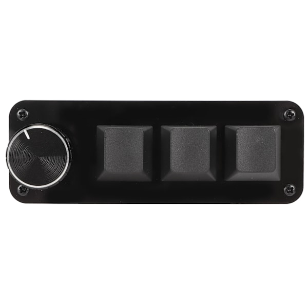 Mini 3-tasters tastatur med drejeknap til brugerdefineret programmering, hot-swappable blå switch, makro, mekanisk tastatur til gaming