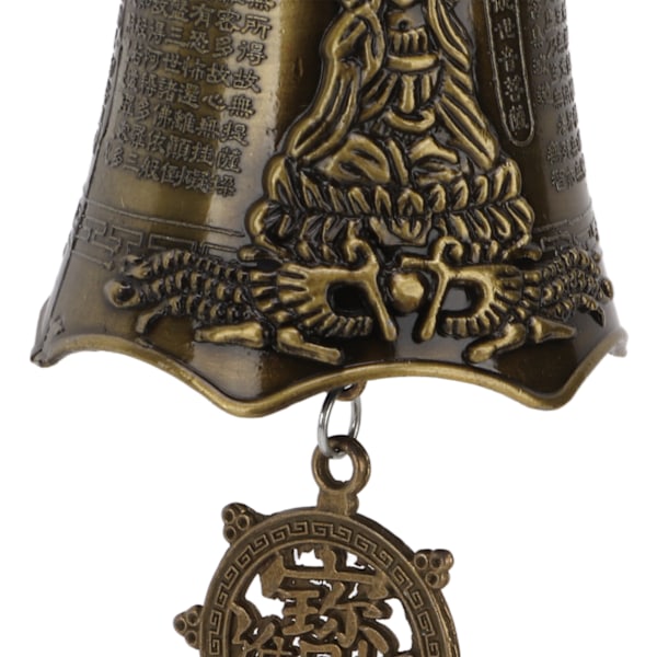 Buddhistisk klokkedekoration To drager, der leger form Metalmateriale Speciel behandling Buddhistisk dekoration