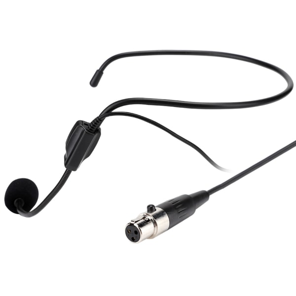 Mini XLR 3-bens TA3F-stik Professionel trådløs hovedbøjle mikrofon headset mikrofon
