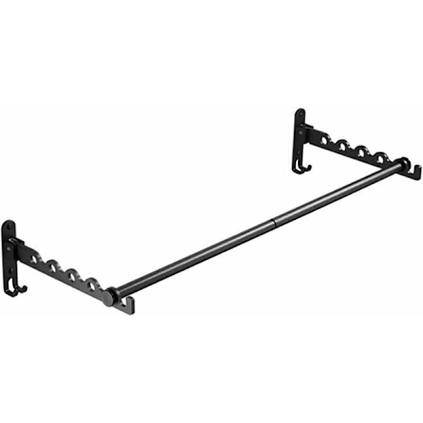 Kraftig platsbesparande hängare, väggmonterat hopfällbart torkställ för tvätt, aluminiumlegering för rostfri daglig användning, modern design infällbar och