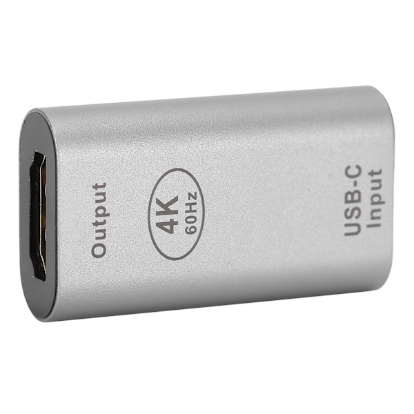 TypeC-hun til HDMI-hun-adapter Mini-videokonverter 4K 60Hz til Windows Android