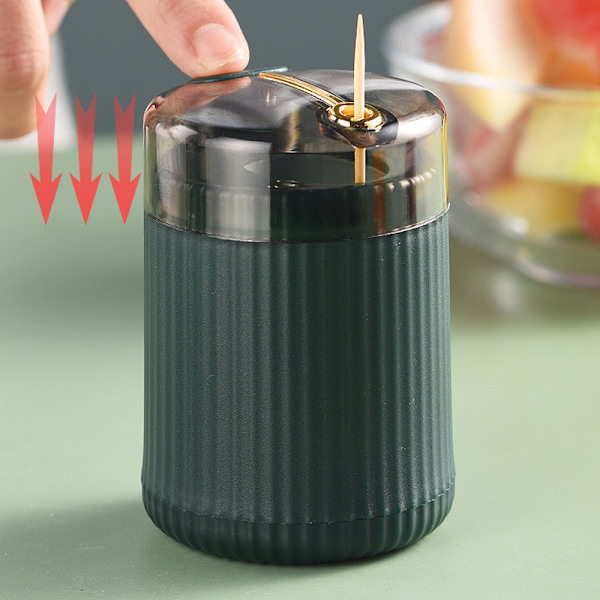 Tandpetarehållare Dispenser, Pop-Up Automatisk Tandpetare Dispenser för Kök Restaurang Tandpetare Behållare Nyhet, Tandpetare Hållare Förvaringslåda