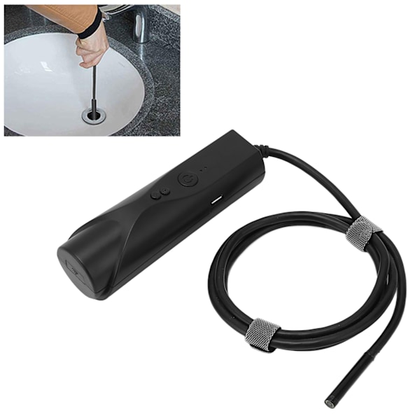 5.5mm WiFi Borescope IP67 Waterproof HD 1080P for Android for IOS Hardwire for Industrial Machinery Inspection 5m/196.85in