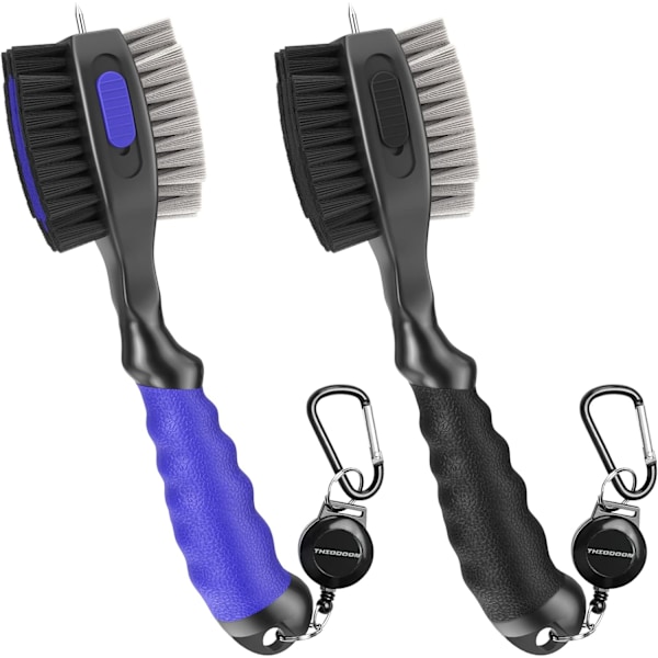 60 cm Infällbar Zip-line Golfklubbsborste, Ergonomiskt Designat Handtag & Solid Konstruktion För Optimal Prestanda, Stålborst Garanterar Djup Rengöring