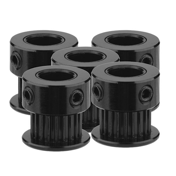 5 st 6 mm bredd 2GT aluminium timingremskive växel 20 tänder för 3D-skrivare (8 mm hål)