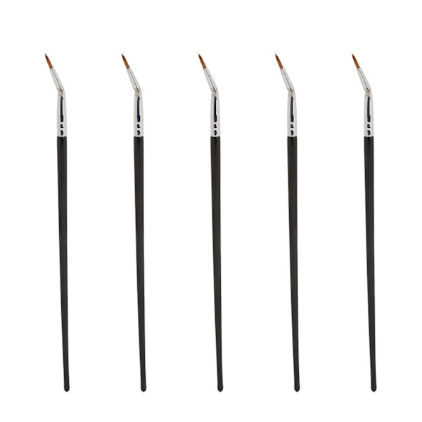 5 st böjda eyeliner-borstar multifunktionella sminkade vinklade eyeliner-borstar kosmetiskt verktyg för concealer