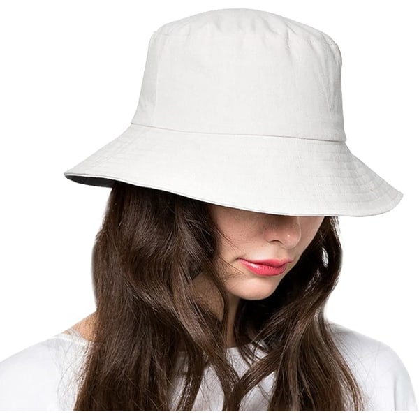 Bucket Hats for Women Sun Beach Hat Tonåringar Flickor Bred brätte Summ