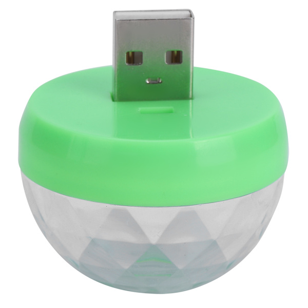 USB-festbelysning Mini-boll Ljudkontroll Färgglad DJ-ljus för B