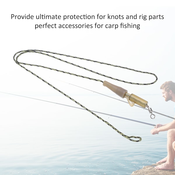Fiskeutrustning Leadcore Karpledaders Utbytbara Hybrid Camo Leadcore Leaders för FiskeRUBBER CLIP Kombination